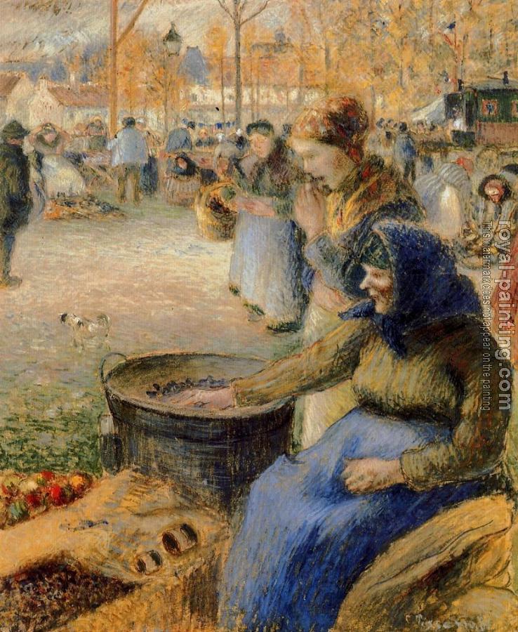 Camille Pissarro : La Marchande de Marrons, Fiore de la St. Martin, Pontoise